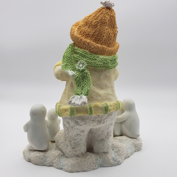 Russ Berries Comp Ice Sculptures #21370 "Heaven-N-Nature Sing" Snowman Penguins - Picture 5 of 10